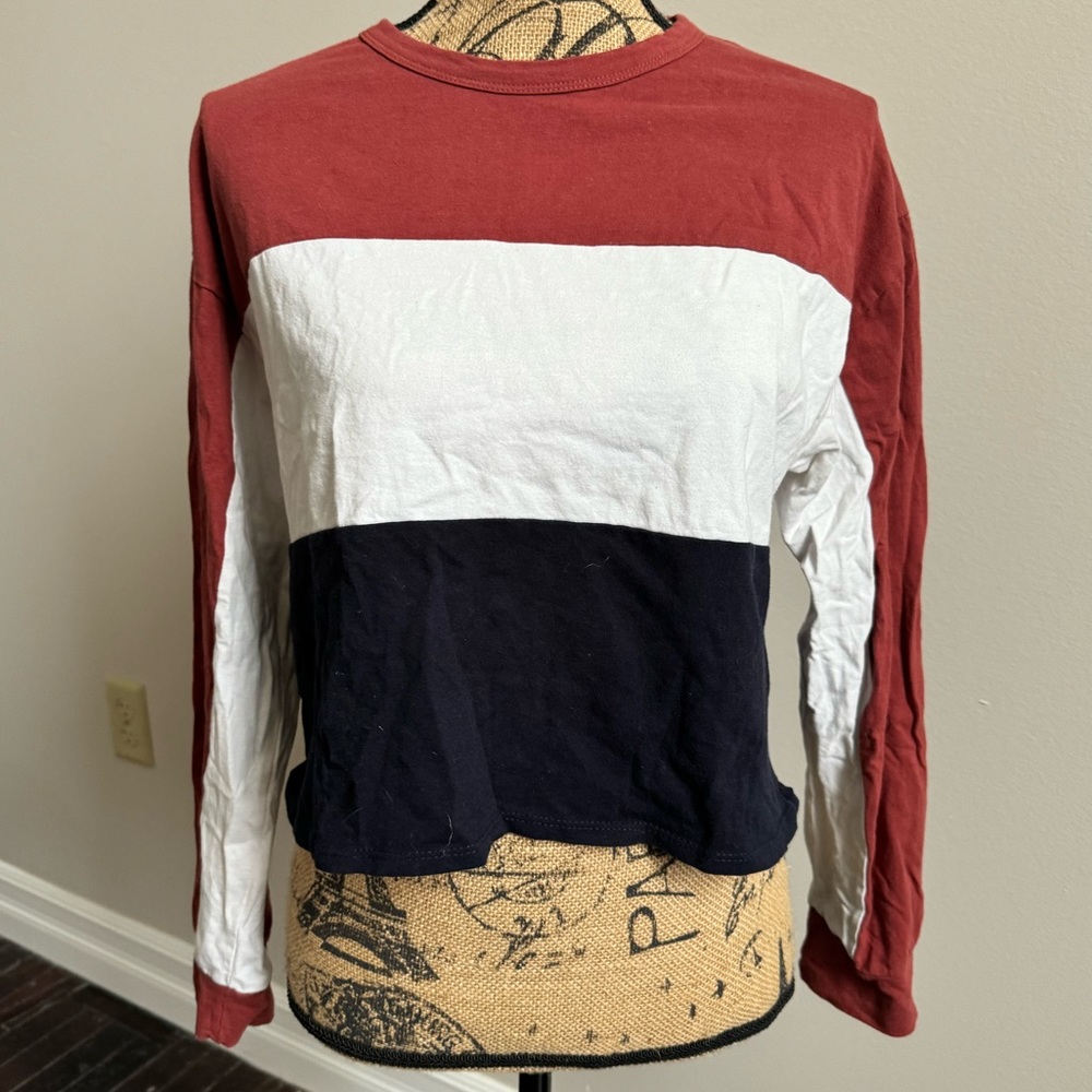 Tri-Striped Long Sleeve Shirt